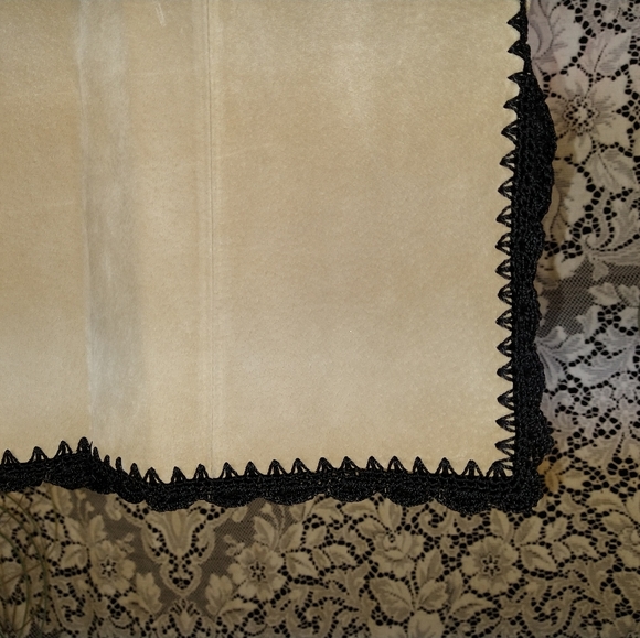 Louis Dell Olio creme black jacket patchwork boho 100% suede long sleeve vintage - Picture 4 of 12